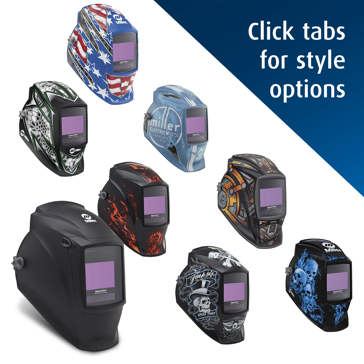 Casque de soudage Miller® Digital Elite™ avec lentille ClearLight™ 4x